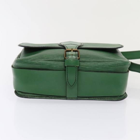 LOUIS VUITTON Epi Cartouchiere MM Shoulder Bag Green M52244 LV Auth 91579 - Picture 5 of 16